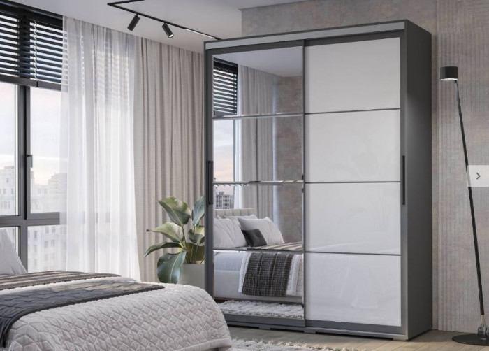 Шкаф-купе "Крафт-6" (1962х2176х591) графит