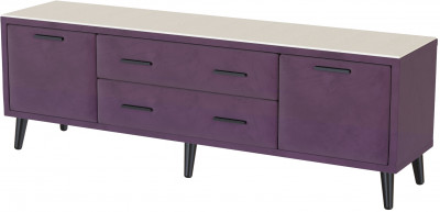 Тумба ТВ интерьерная 1,6 Пай винный/мдф клен кремовый