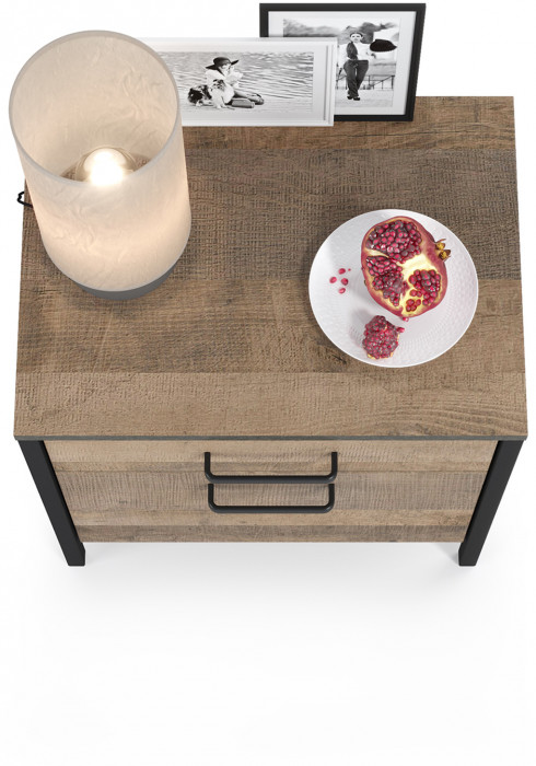 Трувор 13.290 Тумба прикроватная, дуб гранж песочный/интра