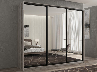 Шкаф-купе Кааппи 1 Эвок Окаменелый 210х60х230 см