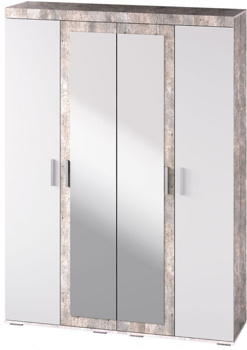 "Инстайл" ШК-31 метрополитан грей/белый глянец (замена цвета)