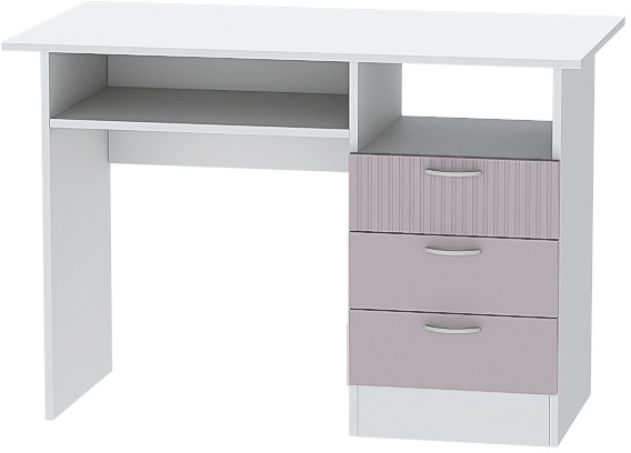 Детская комната Бриз МДФ, набор 10, Белый/Ирис (Полосы)