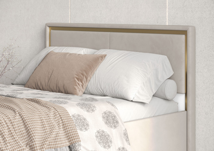 Кровать 120 с ортопед. основанием КР-431-М-12, Микровелюр Zeekr-3