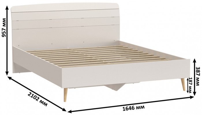 Афина Спальня 04-1600, кашемир серый