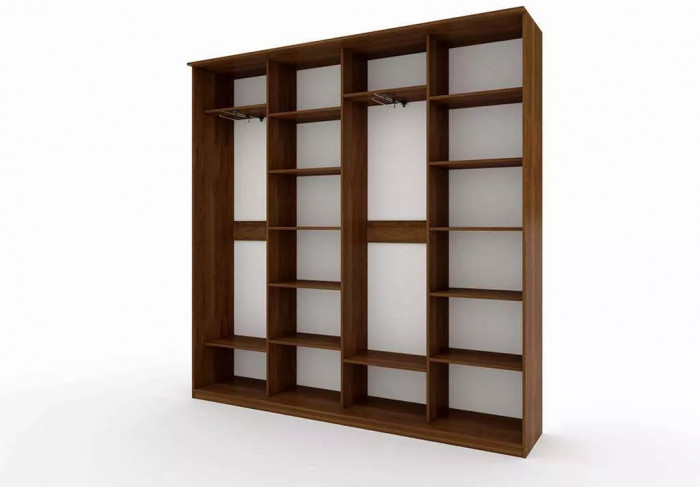 Шкаф купе Модерн 2362х450 4-х дверный 4-х секционный фотопечать №3 венге