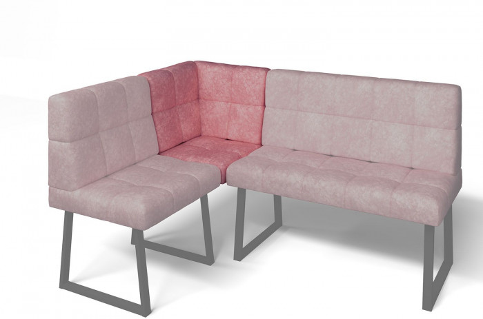 Кухонный диван Реал МУ 590 Коралл/Черный муар