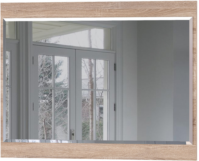 Куба Прихожая 2, обувница 13.58 + Зеркало, цвет дуб сонома/белый премиум, ШхГхВ 65х38,3х180 см.