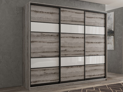 Шкаф-купе Кааппи 8 Эвок Окаменелый 240х60х230 см