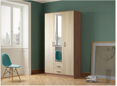 Трио Шкаф трёхдверный, ясень, Ясень шимо