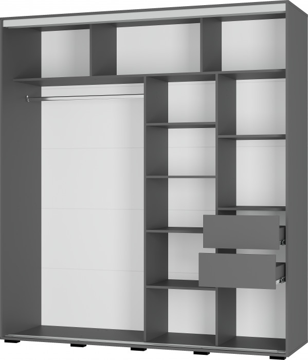 Шкаф-купе "Крафт-9" Графит