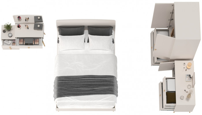 Афина Спальня 05-1400, кашемир серый