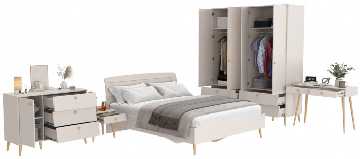 Афина Спальня 38-1600, кашемир серый