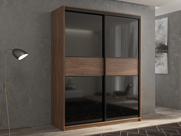 Шкаф-купе Кааппи 12 Морское Дерево Винтаж 140х45х230 см