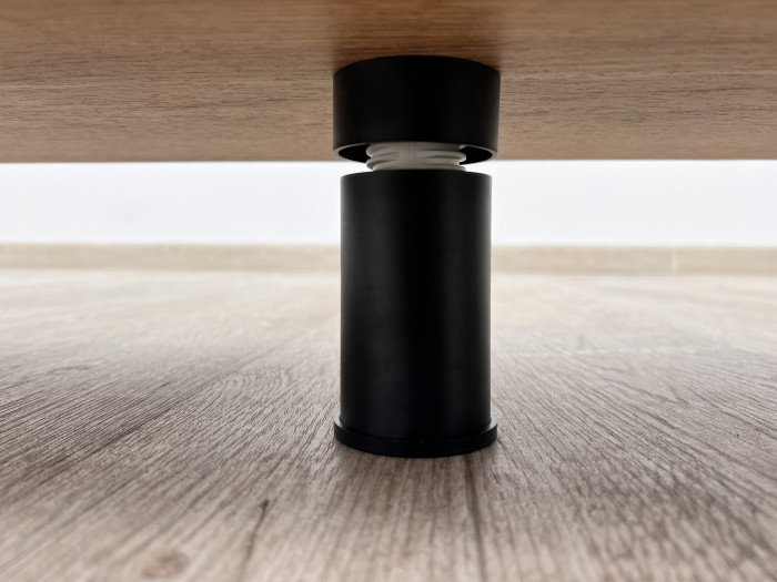 Тумба ТВ Парус-10 дуб крафт золотой/карбон латте