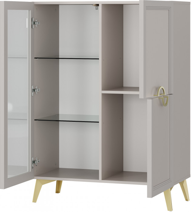 Шкаф-витрина "Эстетика" ШК-23 Кашемир