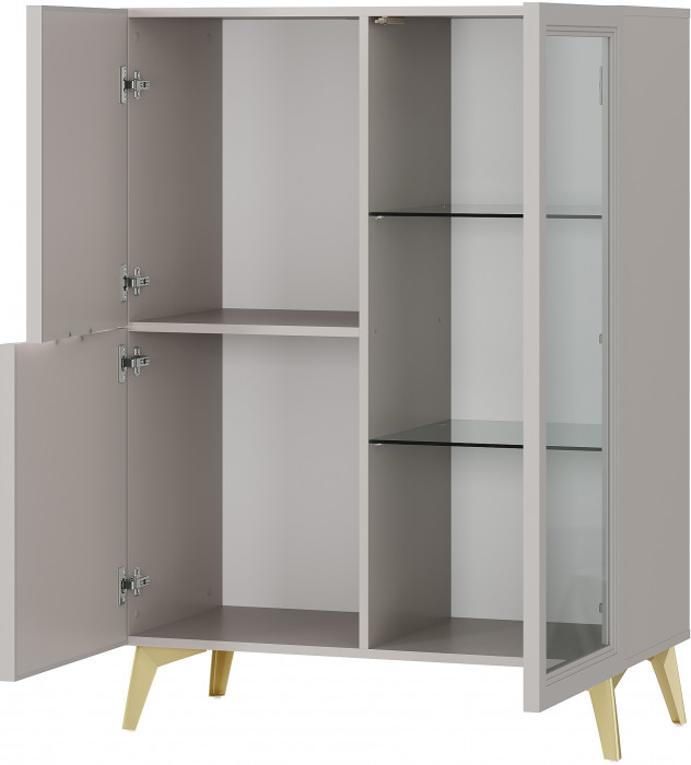 Шкаф-витрина "Эстетика" ШК-23 Кашемир