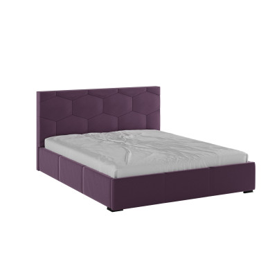 Манука Кровать интерьерная 160 винный, ортопед