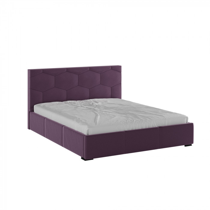 Манука Кровать интерьерная 160 винный, ортопед