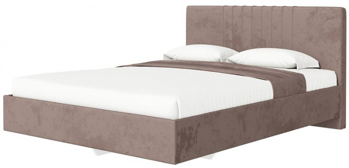 Кровать с латами Соло 140*200, Коричневый, бежевый