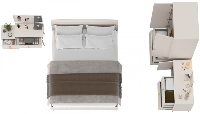 Афина Спальня 05-1600, кашемир серый