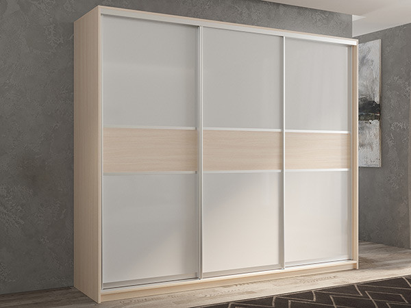 Шкаф-купе Кааппи 11 Дуб молочный 210х60х230 см