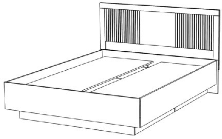 Кровать двуспальная 160х200 