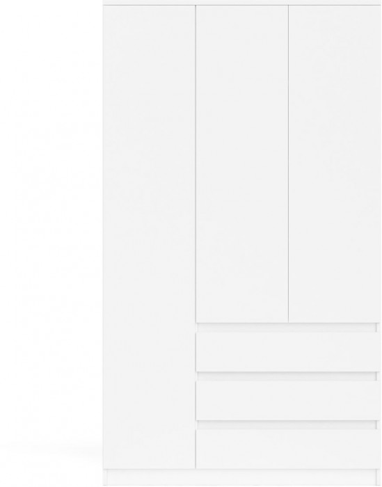 Мори Шкаф МШ1200.1, цвет белый, ШхГхВ 120,4х50,4х209,6 см., НЕ универсальная сборка