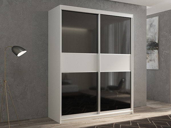 Шкаф-купе Кааппи 12 Белый Бриллиант 120х60х230 см