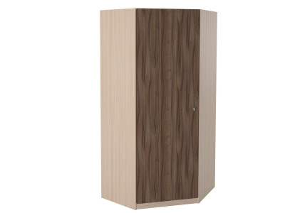 Шкаф угловой Дуб молочный/Орех