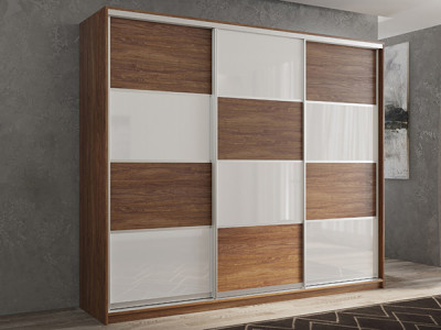 Шкаф-купе Кааппи 14 Морское Дерево Винтаж 240х45х230 см