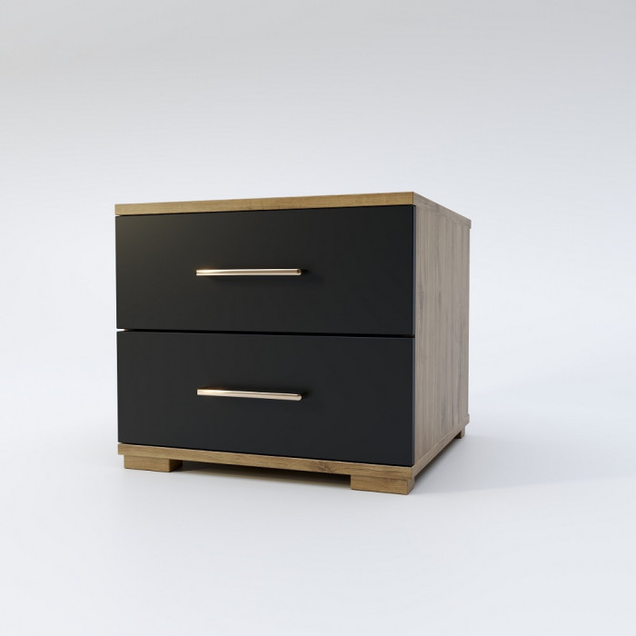 Модульная спальная комната "Мишель" - Дуб наварра/Антрацит