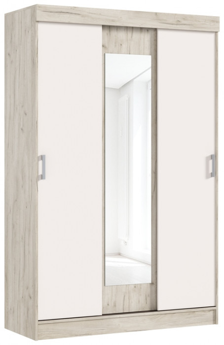 Шкаф-купе Басямиф, Крафт серый/Кашемир