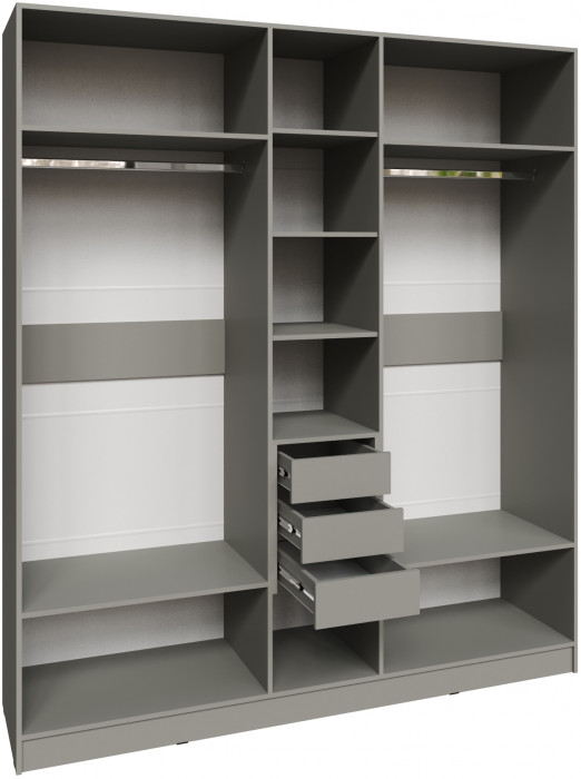 Шкаф Мадрид (2,0) с 3 ящ. внутри без зеркала, Мокко