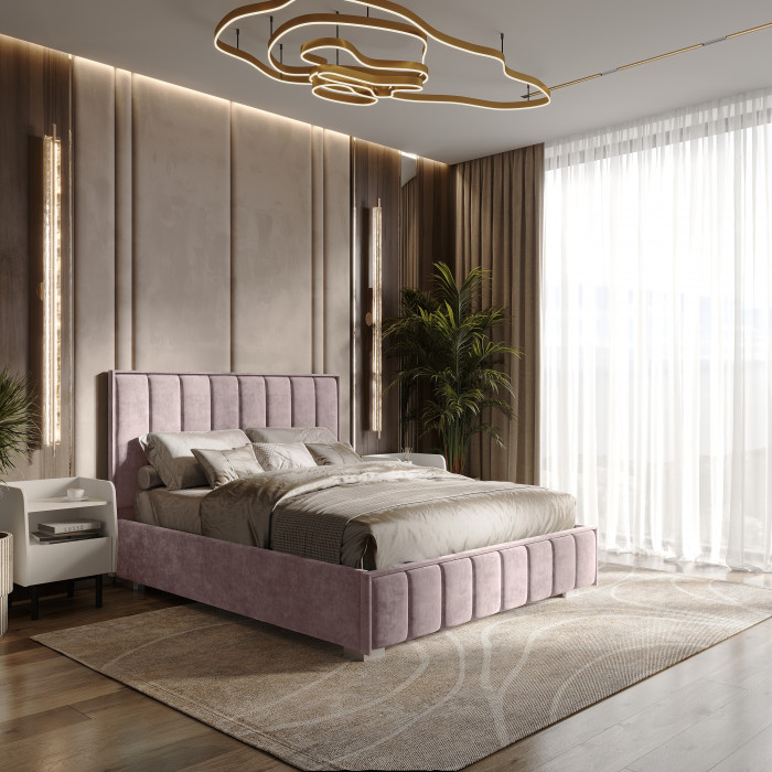 Кровать с подъемным механизмом Мирабель КР-16 (1,6м), Шарли пинк