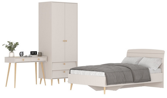 Афина Спальня 07-1200, кашемир серый