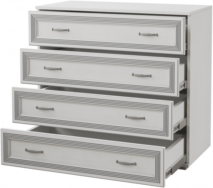 Ливорно Комод ЛК-20 ясень анкор светлый патина серебро