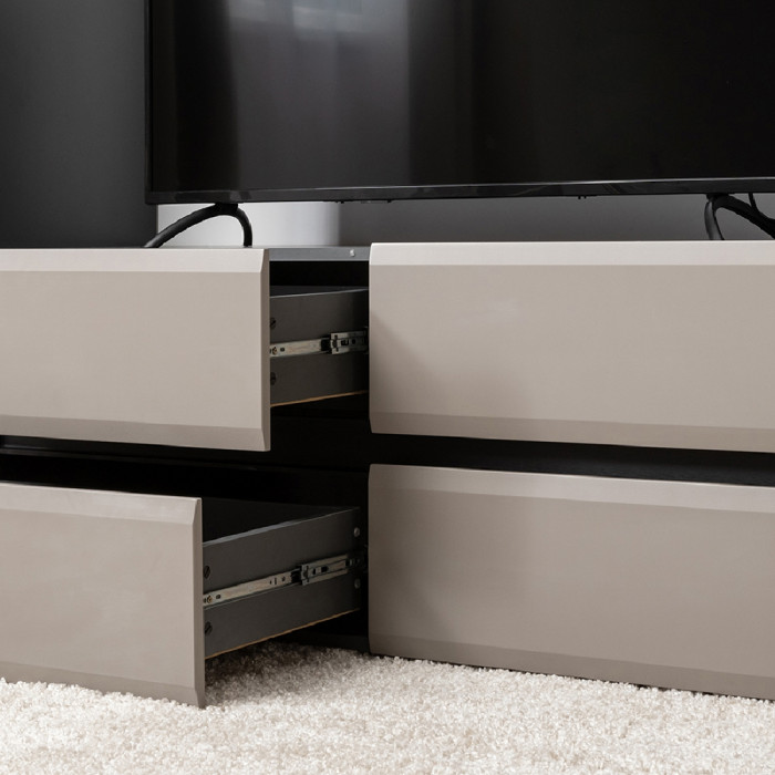 Сидней Комплектация № 046, цвет корпус: антрацит/фасады: МДФ веллюто капучино, ШхГхВ 179,9х41,3х205,2 см., ниша для ТВ 129х41х98 см., универс. сборка