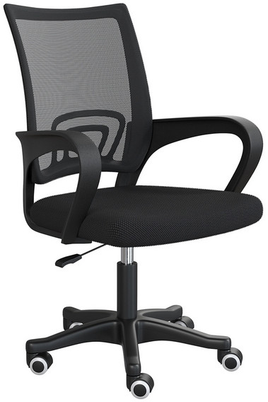 Кресло компьютерное Мебель--24 103, цвет чёрный, ШхГхВ 59х56х83-94 см., максимальная нагрузка 120 кг.