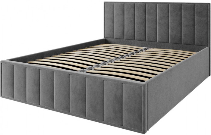 Кровать Лана 140, Серый софт
