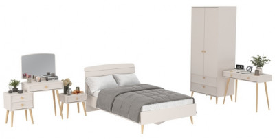 Афина Спальня 27-1200, цвет кашемир серый, сп.м. 1200х2000 мм., б/м, основание есть - фанера