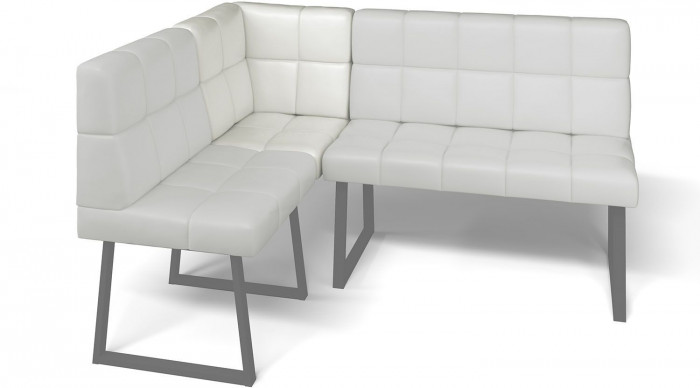 Кухонный диван Реал МУ 590 Милк/Черный муар