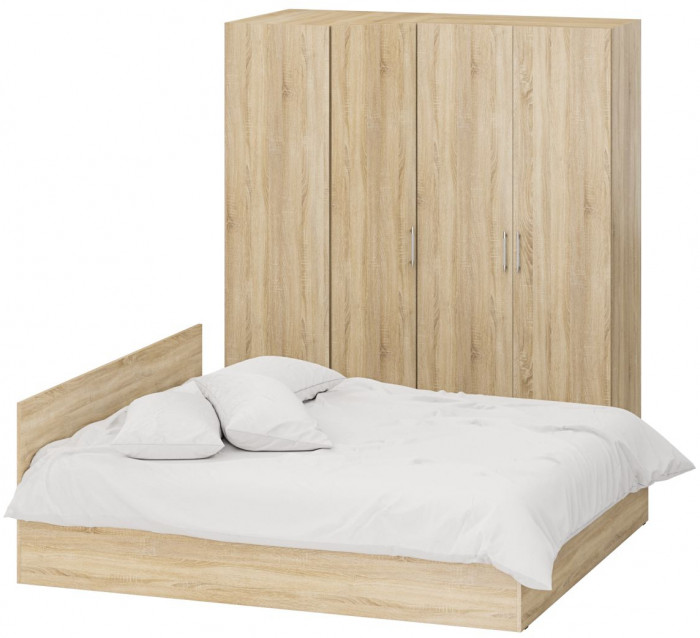 Спальня Стандарт 2-1800, дуб сонома