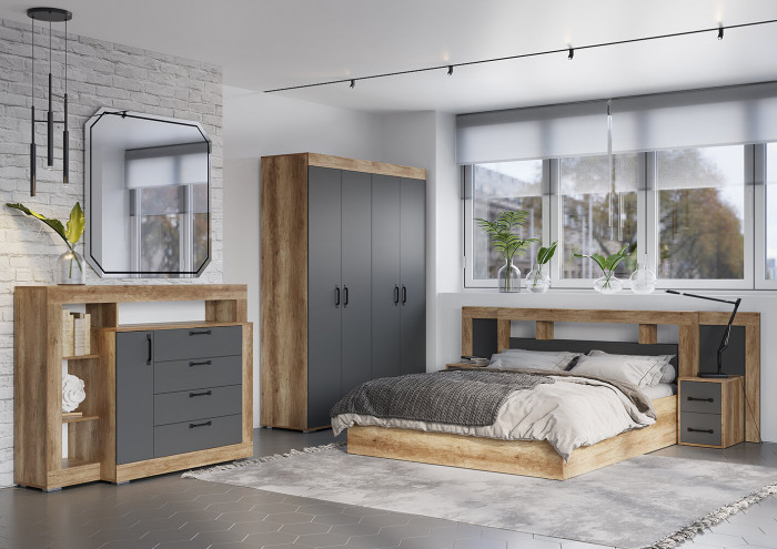 Кровать 140х200 с настилом ДСП Лит Прима