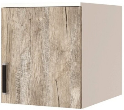 Лагуна Антресоль для шкафа 400 белый/дуб юкон