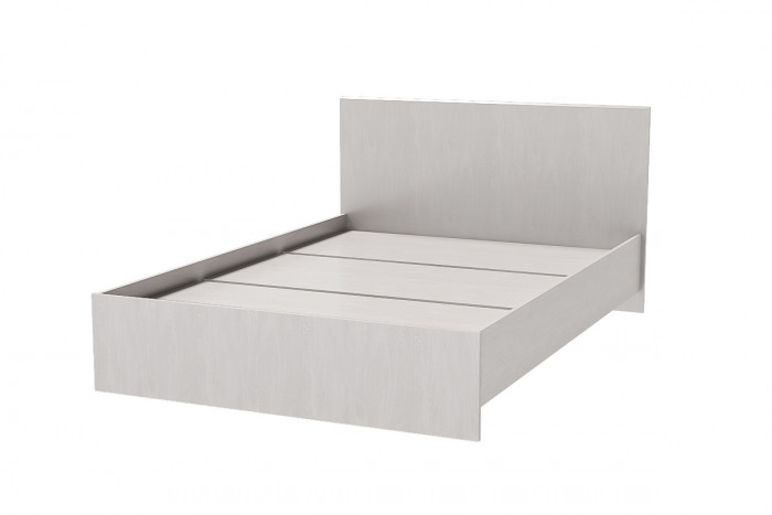 Кровать арт.017 (Настил) 1,6м, Ясень Анкор светлый (Скос)