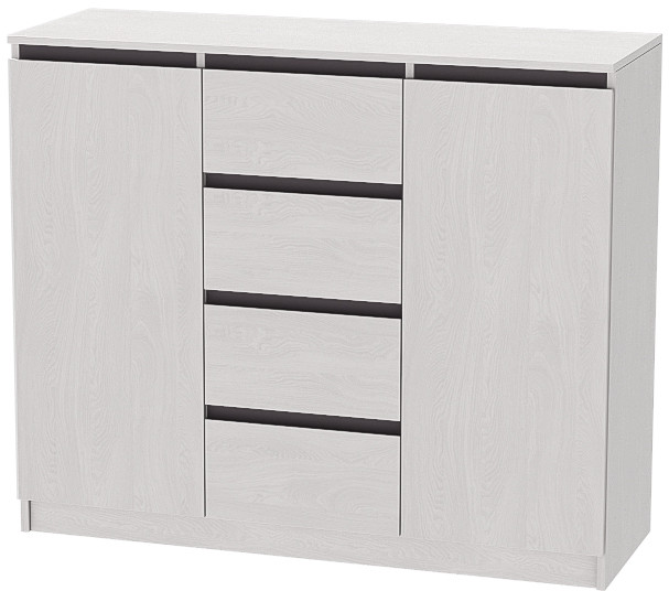 Модульная спальня Кэт-1, набор 1, Ясень Анкор Светлый/Графит