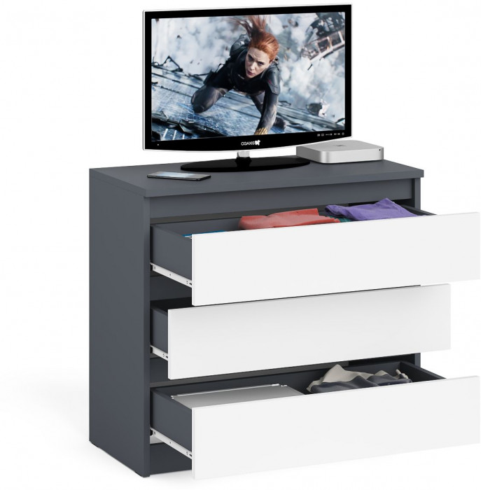 Мори Комод МК800.1, графит/белый