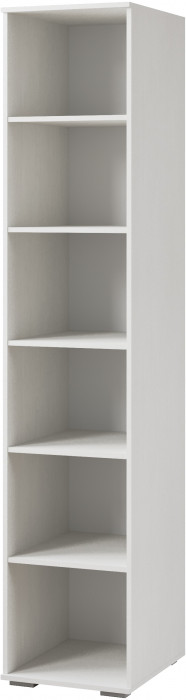 Ливорно Пенал с полками ЛШ-21 ясень анкор светлый патина серебро