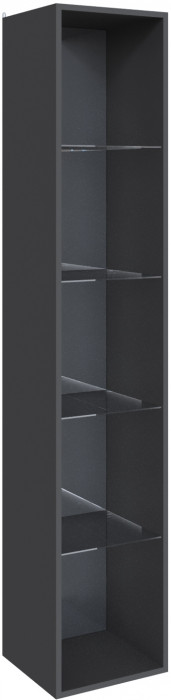 Шкаф навесной Мадрид (0,35), Графит серый