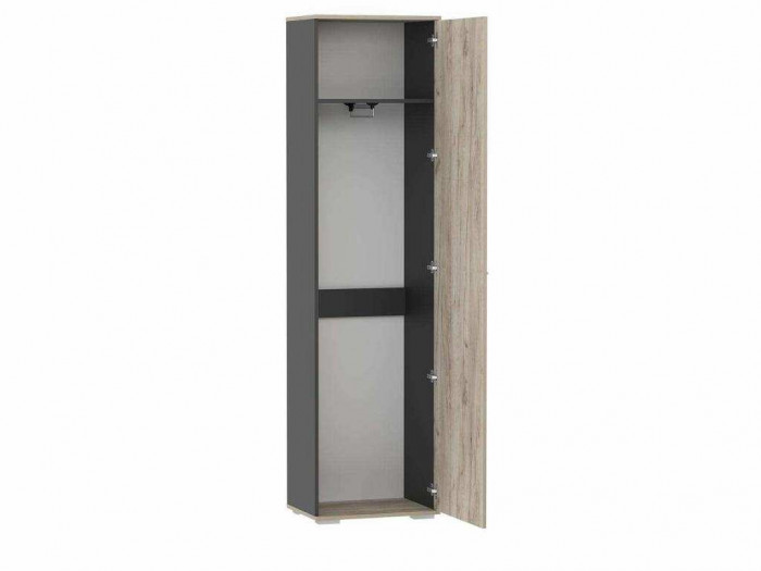 Прихожая Санти-2 Антрацит/Дуб крафт серый